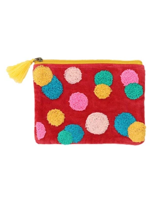 Overbeck and Friends Kosmetyczka "Dotty" w kolorze czerwonym ze wzorem - 21 x 15 cm rozmiar: onesize