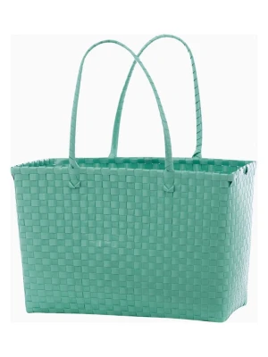 Overbeck and Friends Shopper bag "Aquamarin" w kolorze turkusowym - 43 x 28 x 23 cm rozmiar: onesize