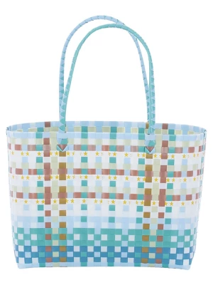Overbeck and Friends Shopper bag "Billie" w kolorze błękitnym - 39 x 28 x 15 cm rozmiar: onesize