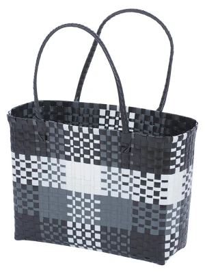 Overbeck and Friends Shopper bag "Klara" w kolorze czarno-szarym - 39 x 28 x 15 cm rozmiar: onesize