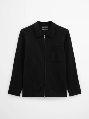 Overshirt kardigan regularny Marc O'Polo šedá