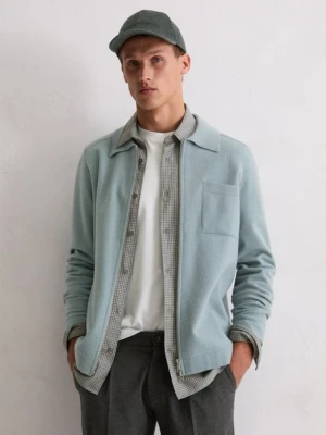 Overshirt kardigan regularny Marc O'Polo šedá