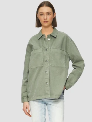 Overshirt wykonany z twillu o luźnym kroju s.Oliver zielony