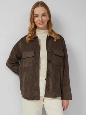 Overshirt wykonany ze sztruksu s.Oliver brązowy