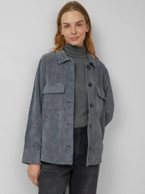 Overshirt wykonany ze sztruksu s.Oliver szary