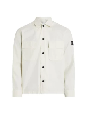 Overshirt z bawełny i nylonu Regular Fit Calvin Klein