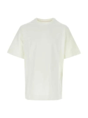 Oversize Biała Elastyczna Koszulka Jil Sander