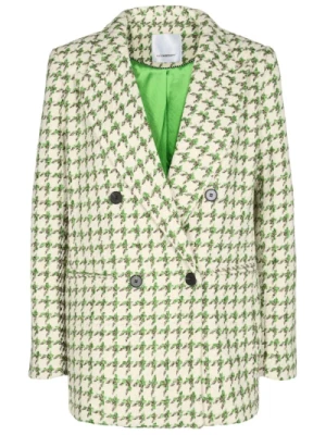 Oversize Boucle Check Blazer Co'Couture