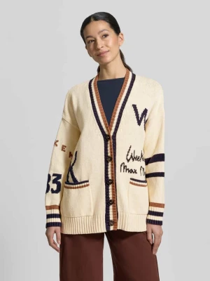 Oversize kardigan z mieszanki bawełny model 'BLASONE' Weekend Max Mara