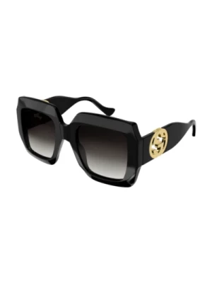 Oversize Okulary Przeciwsłoneczne w Kształcie Kwadratu GG1022S-006-Black Gucci