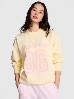 Oversize’owa bluza Campus Fleece z okrągłym dekoltem Victoria's Secret