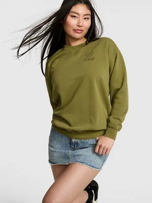 Oversize’owa bluza Campus Fleece z okrągłym dekoltem Victoria's Secret