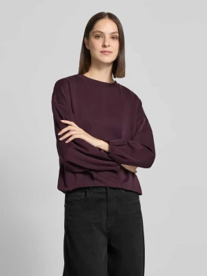 Oversize’owa bluza z domieszką wiskozy comma Bordowy