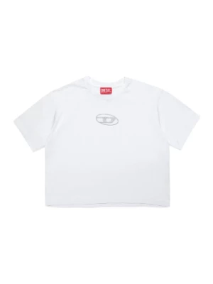 Oversize T-shirt z Glitter Logo Diesel