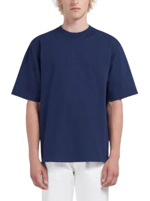 Oversize T-shirt z organicznego bawełny Marni