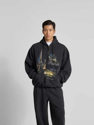 bluza rozpinana o kroju oversized z foto printem Vetements Czarny