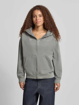 Oversized bluza rozpinana z kieszeń kangurka model 'NIVELLES' Pegador