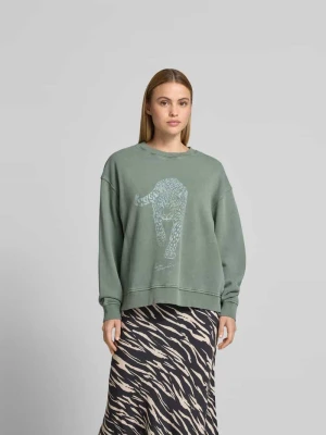 Bluza o kroju oversized z nadrukiem z motywem lala Berlin Trzcinowy