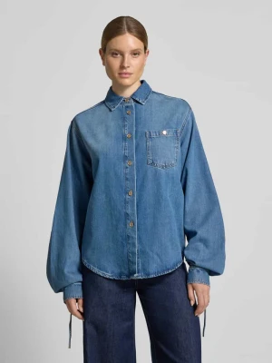 Oversized bluzka jeansowa z mieszanka lyocellu i bawełny model 'JUZY' Essentiel Antwerp