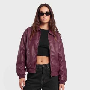 Oversized Cropped Jacket Decibel Czerwony