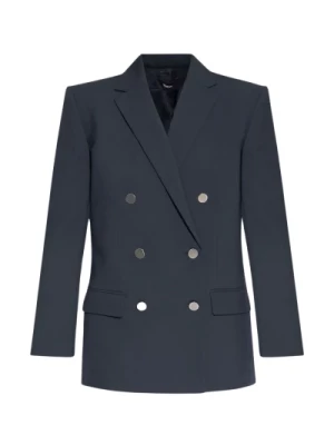Oversized Double-Breasted Wool Blazer Theory