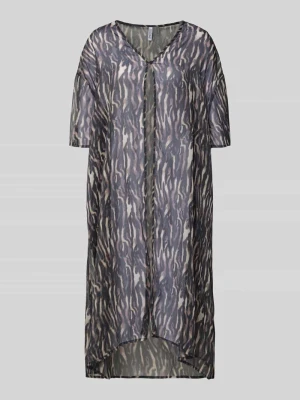 Oversized kaftan ze wzorem na całej powierzchni model 'ATRUD' Pieces