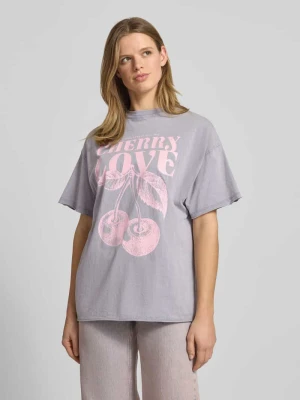 Oversized T-shirt z bawełny ekologicznej Model 'KINNA LIFE' Only