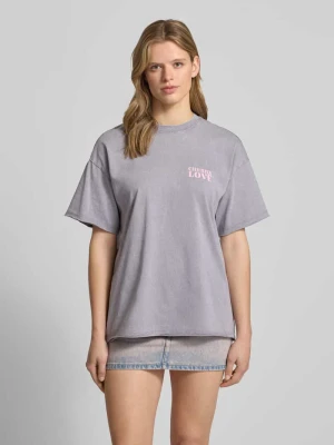 Oversized T-shirt z bawełny ekologicznej Model 'KINNA LIFE' Only