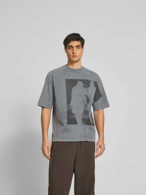 Oversized t-shirt z czystej bawełny A-Cold-Wall Średnioszary