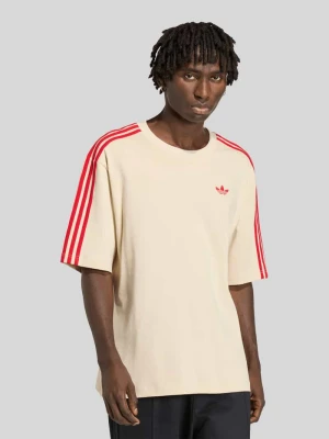 Oversized t-shirt z czystej bawełny adidas Originals Beżowy
