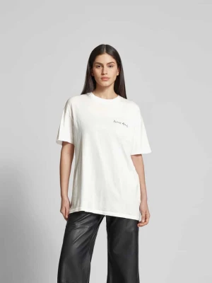 Oversized t-shirt z czystej bawełny Anine Bing Écru
