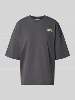 Oversized t-shirt z detalem z logo model 'Regina' LeGer by Lena Gercke