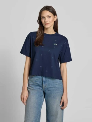 Oversized T-shirt z Mieszanka bawełny Lacoste Sport