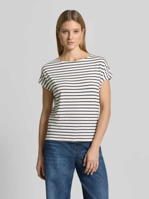 Oversized t-shirt z mieszanki wiskozy s.Oliver Granatowy