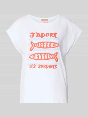 Oversized t-shirt z nadruk z motywem Smith and Soul