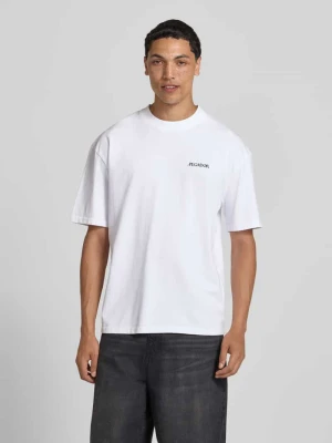 Oversized t-shirt z nadrukiem z logo model 'Miles' PEGADOR
