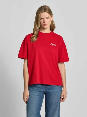 Oversized t-shirt z nadrukiem z logo model 'RAUMA' PEGADOR