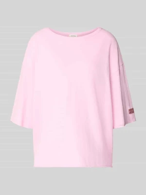 Oversized t-shirt z nadrukiem z logo model 'YKOBOW' American vintage