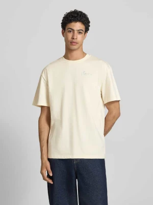 Oversized t-shirt z nadrukiem z tyłu Karl Kani