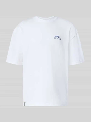 oversized t-shirt z nadrukiem z tyłu Pegador Biały