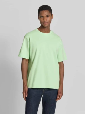 Oversized t-shirt z okrągłym dekoltem lindbergh Jasnozielony