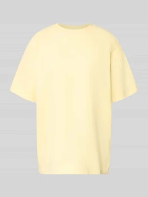 Oversized t-shirt z okrągłym dekoltem model 'Pancake' OH APRIL
