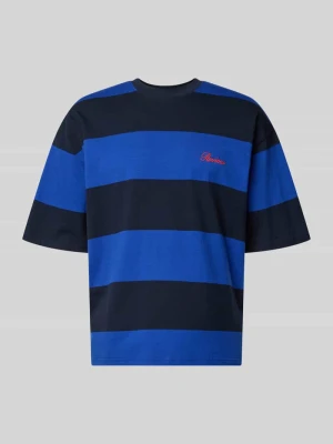 Oversized T-shirt z Wyhaftowane logo REVIEW
