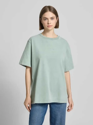 Oversized t-shirt z wyhaftowanym logo model 'Farmers Market' OH APRIL