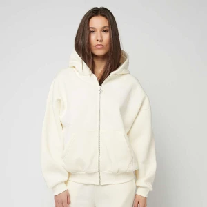 Oversized washed Zip Hoodie Creme, markiFelicious, Bluzy, w kolorze biały, rozmiar: