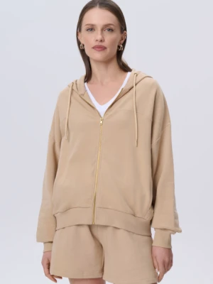 Oversizowa bluza z kapturem beżowa Greenpoint
