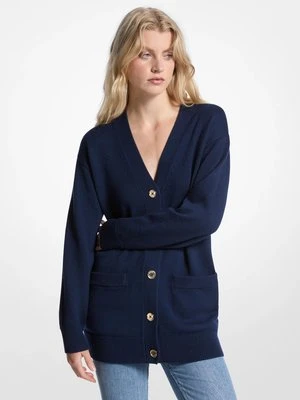 Oversizowy kardigan z wełny MICHAEL Michael Kors