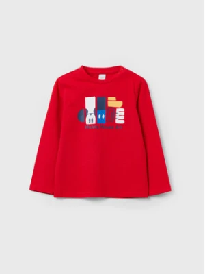 OVS Bluzka DISNEY 1607651 Czerwony Regular Fit