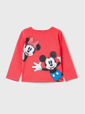OVS Bluzka DISNEY 1617101 Czerwony Regular Fit
