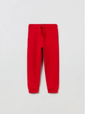 OVS Spodnie dresowe 1833896 Czerwony Regular Fit